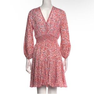 Poupette St. Barth Anabelle Magnolia Floral Mini Dress